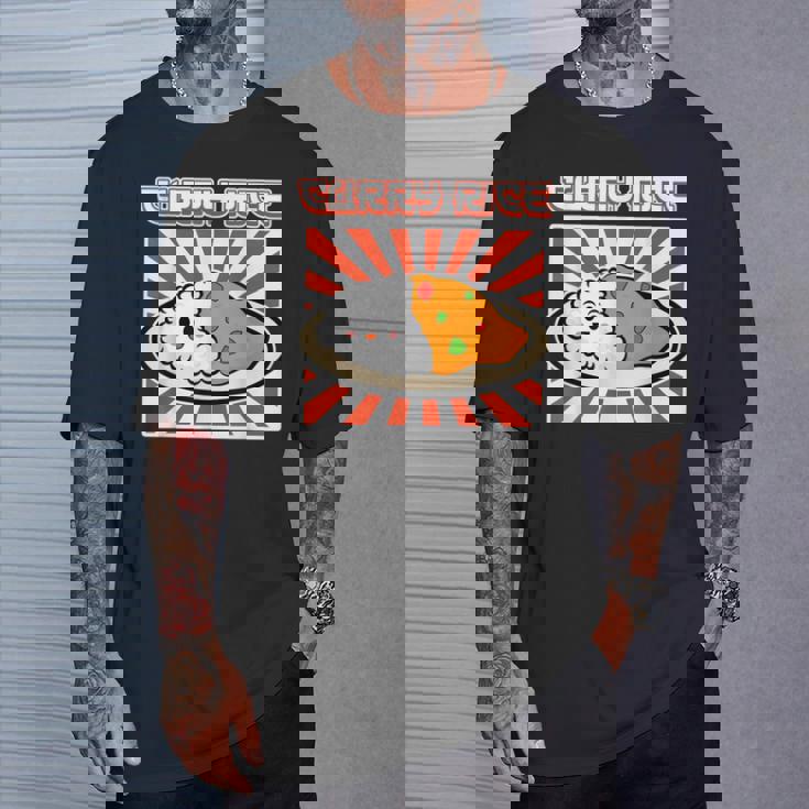 カレーライス メンズ レディース ライス Tシャツ 彼への贈り物