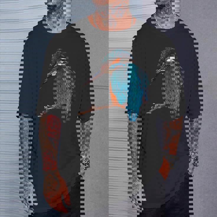 カワセミ 動物モチーフ 動物の顔 鳥モチーフ 動物モチーフ 鳥 カワセミ Tシャツ 彼への贈り物