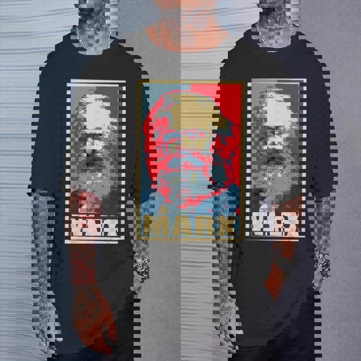 カール・マルクス プロパガンダ ポスター ポップアート Tシャツ 彼への贈り物