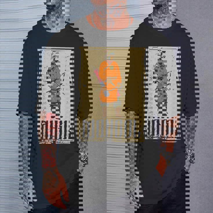 カーン・チンギス国家アジアモンゴル系征服戦士 Tシャツ 彼への贈り物