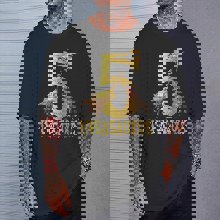 キッズ Tレックス 恐竜 誕生日パーティー装飾 5歳の誕生日 男の子 恐竜 Tシャツ 彼への贈り物