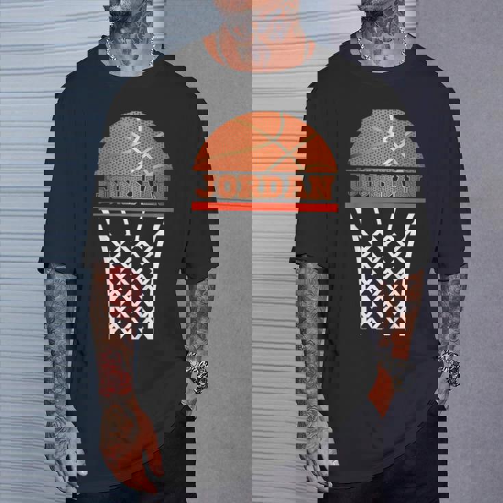 キッズ バスケットボールtシャツ ジョーダン カスタムネームギフト 男の子、若者向け Tシャツ 彼への贈り物