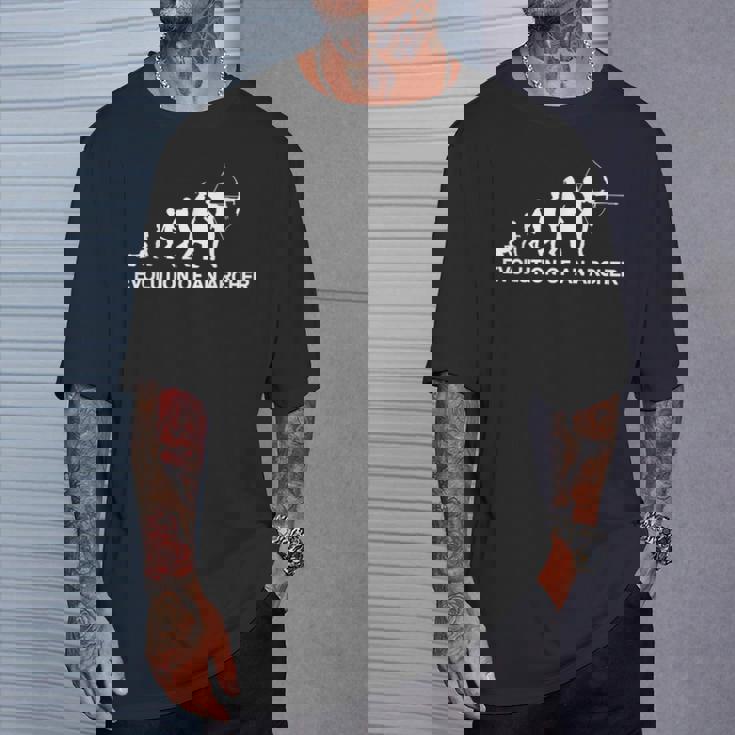 キッズ・トゥ・アーチャー エボリューション・アーチェリーの練習 Tシャツ 彼への贈り物