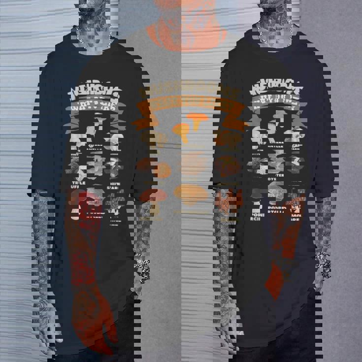 キノコ、好きなものキノコの種類 Tシャツ 彼への贈り物