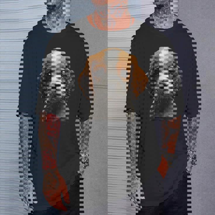 キャバリアキングチャールズスパニエル子犬 Tシャツ 彼への贈り物