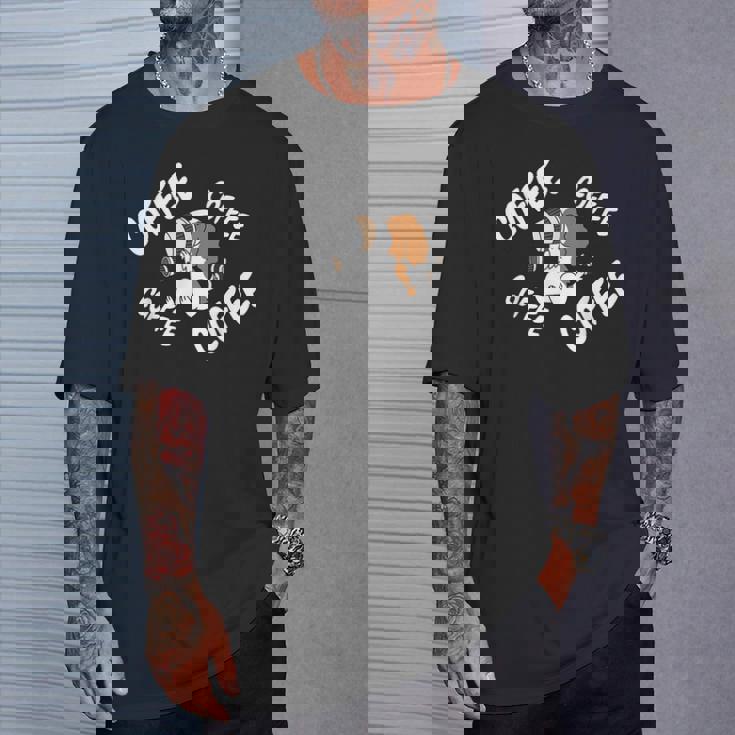 キャバリエ キング チャールズ スパニエル 犬 コーヒー Tシャツ 彼への贈り物