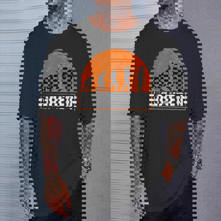 クラリネット奏者、面白いクラリネット 人類の進化 Tシャツ 彼への贈り物