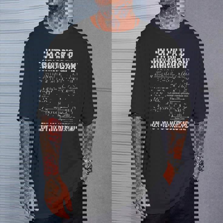 クロマトグラムとフォーミュラでクロマトグラフィーを理解する Tシャツ 彼への贈り物