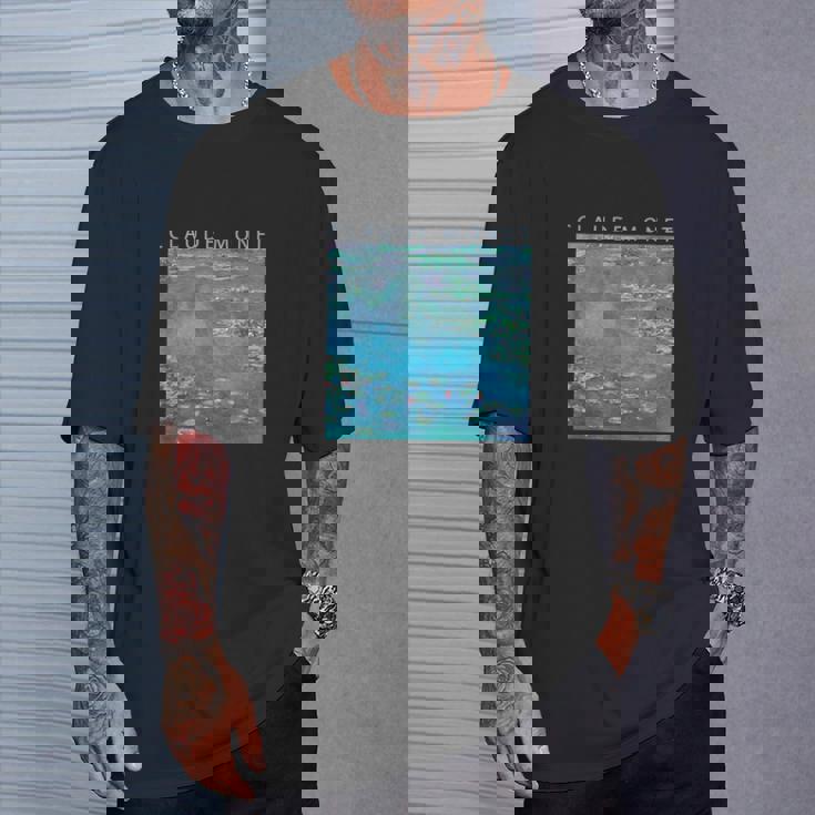 クロード モネ 面白いtシャツ 睡蓮 印象派 絵画 アート メンズ レディース 面白い 服 美術 油彩画 Tシャツ 彼への贈り物