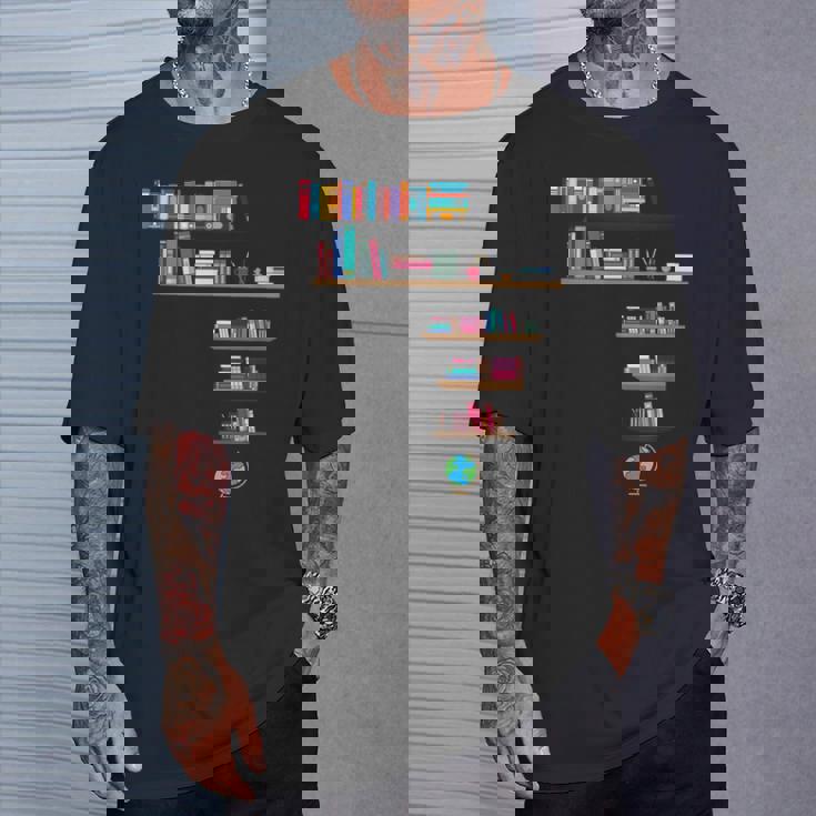 クールなアフリカの地図アート 男性 女性 アフリカの図書館読者 Tシャツ 彼への贈り物