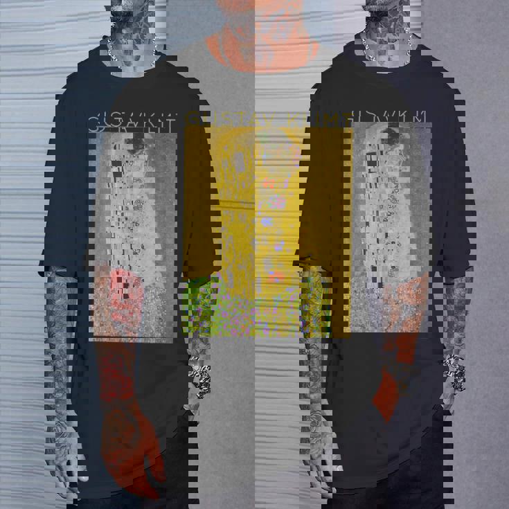 グスタフ・クリムト The Kiss アーティスト向け Tシャツ 彼への贈り物