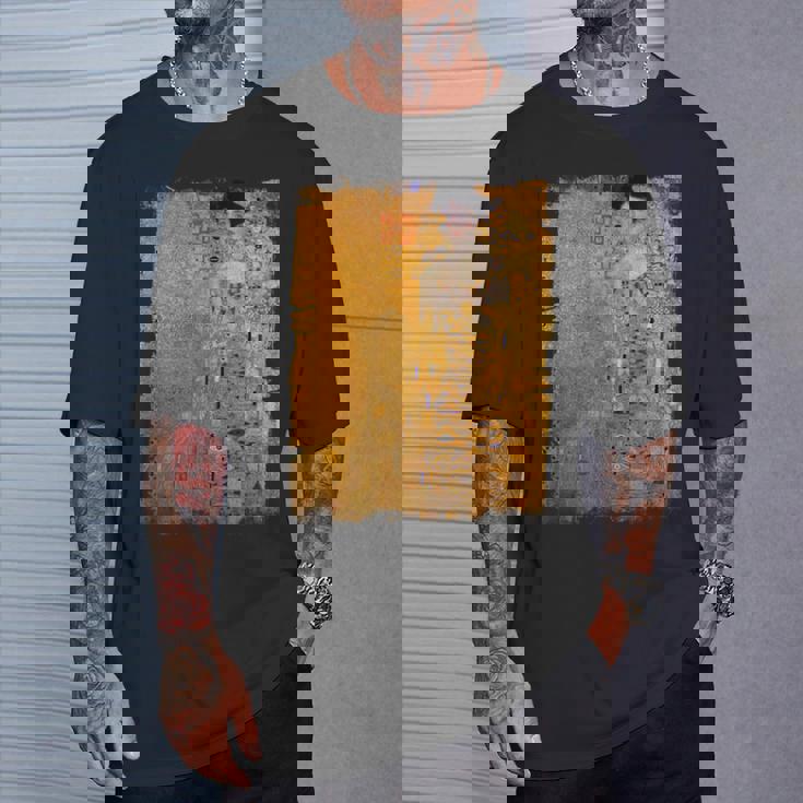 グスタフ・クリムト作「金の女」 名画の数々 Tシャツ 彼への贈り物