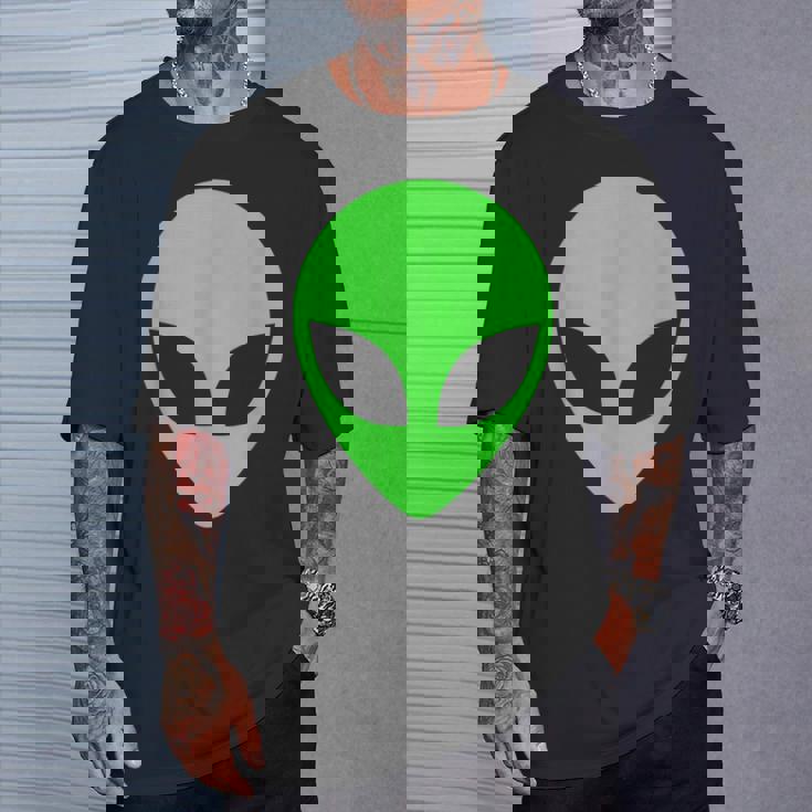 グリーンエイリアンヘッドアパレル 90年代スタイル ファニー エイリアン Tシャツ 彼への贈り物