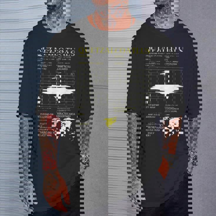 ケツァルコアトルス絶滅した巨大翼竜古生物学 Tシャツ 彼への贈り物