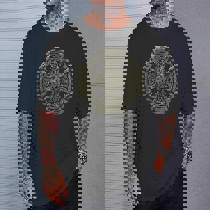 ケルト十字架 中世のシンボル ケルトバイキング Tシャツ 彼への贈り物