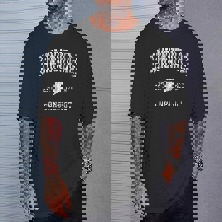 コネチカット州キャノンデールctビンテージアスレチックスポーツデザイン。 Tシャツ 彼への贈り物