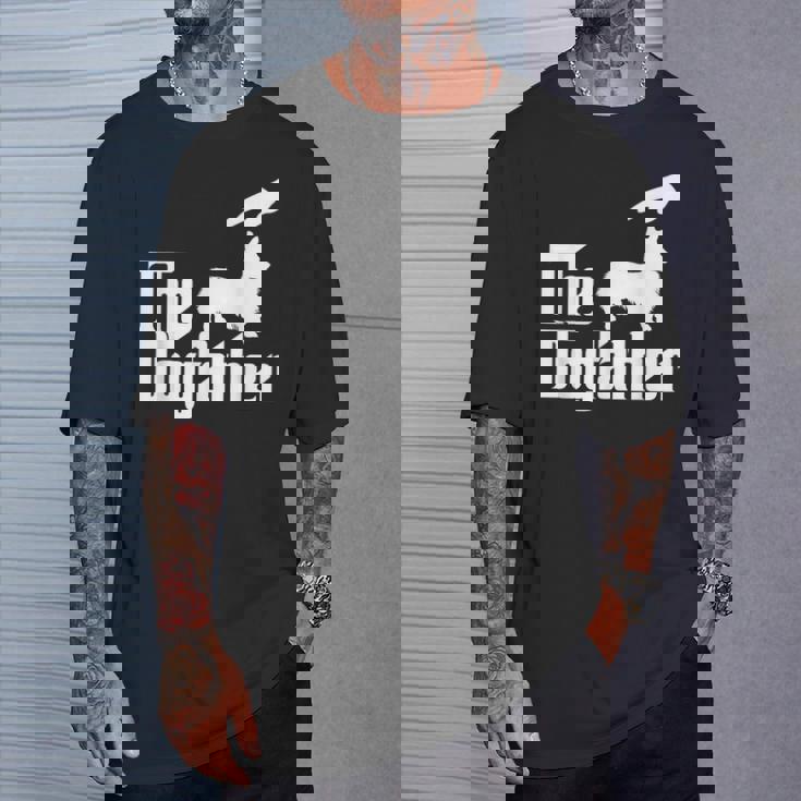 コーギー犬のお父さん犬のお父さん面白い犬愛好家 Tシャツ 彼への贈り物