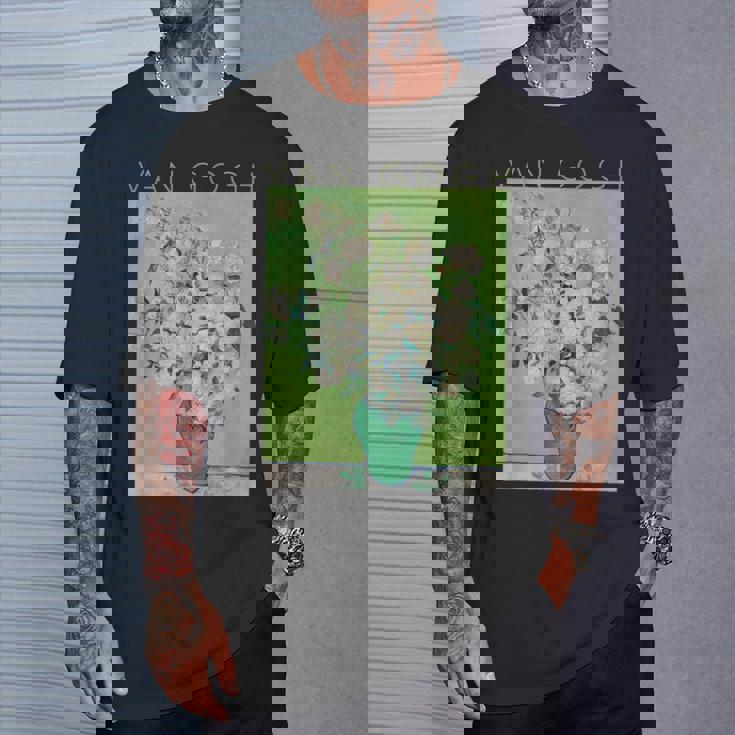 ゴッホローズアートスプリング Tシャツ 彼への贈り物