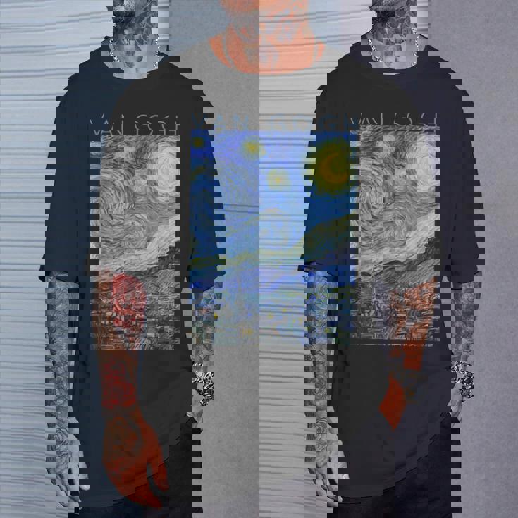 ゴッホ星月夜 Tシャツ 彼への贈り物