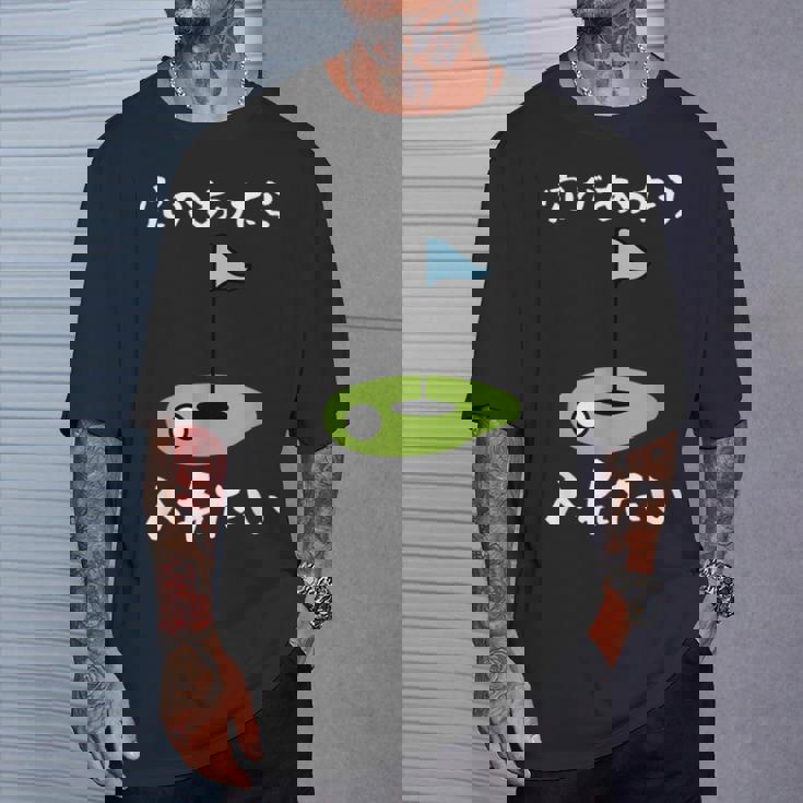 ゴルフ 面白い ホール 文字入り メンズ おもしろ 面白い オリジナル おもしろグッズ 文字 下ネタ ゴルフ愛好家向け Tシャツ 彼への贈り物