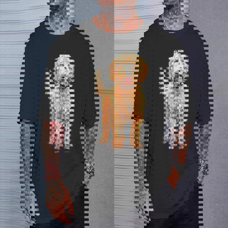 ゴールデンドゥードル犬 Tシャツ 彼への贈り物