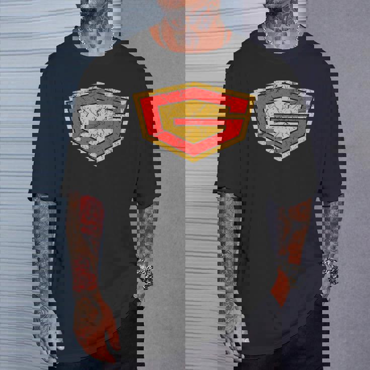 サイエンス忍者チーム ガッチャマン ビンテージアニメーションシリーズロゴ Tシャツ 彼への贈り物