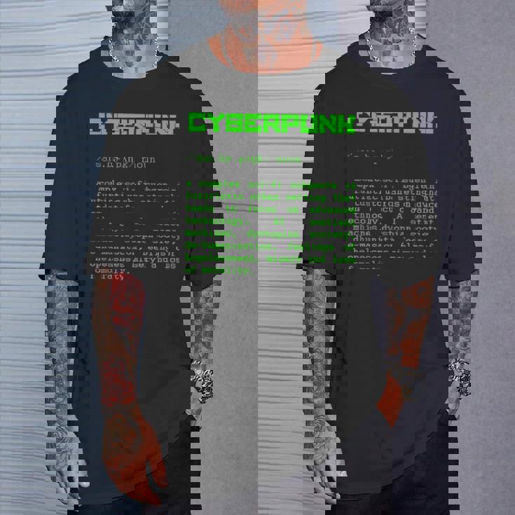 サイバーパンクの単語定義 Tシャツ 彼への贈り物