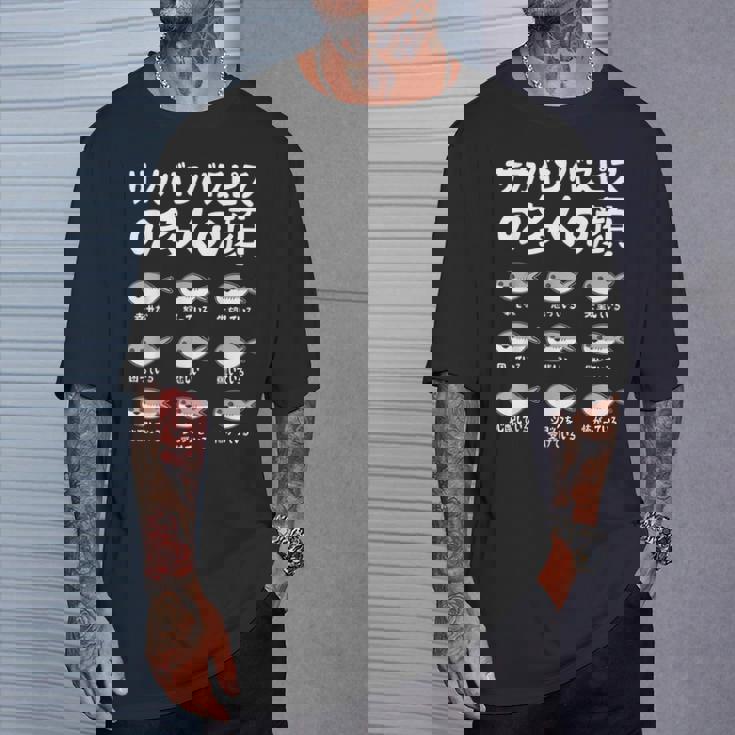 サカバンバスピスの面白い魚ミームのたくさんの顔 Tシャツ 彼への贈り物