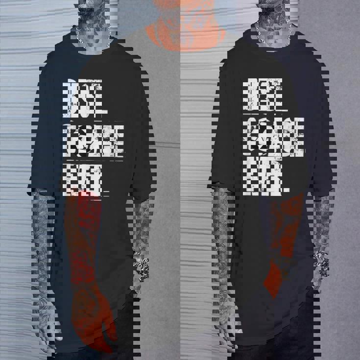 サッカーコーチtシャツ サッカー史上最高のコーチギフト。 Tシャツ 彼への贈り物