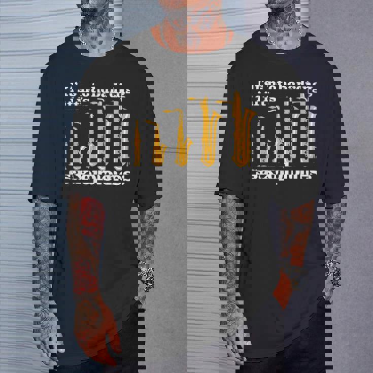 サックス奏者のための面白いサックスミームまたはサックスジョーク 「Axophone Joke 」 Tシャツ 彼への贈り物