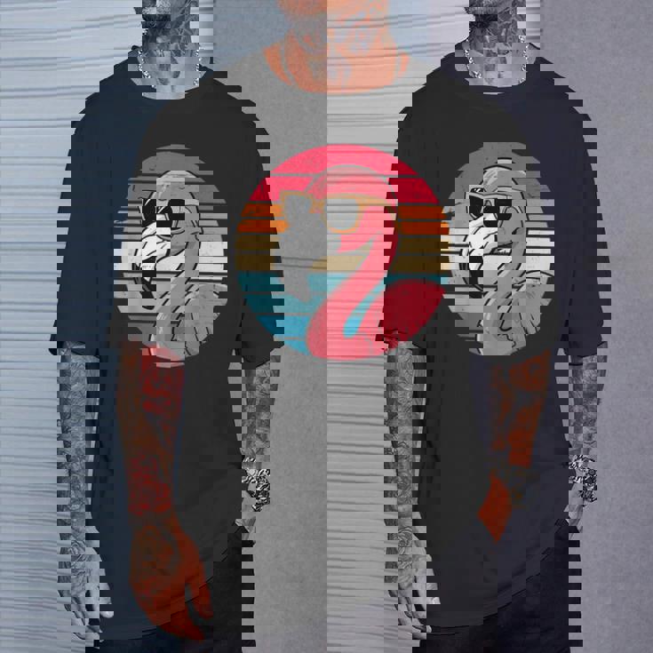 サングラス ヴィンテージ フラミンゴ 70年代 80年代 90年代 面白い フラミンゴ Tシャツ 彼への贈り物