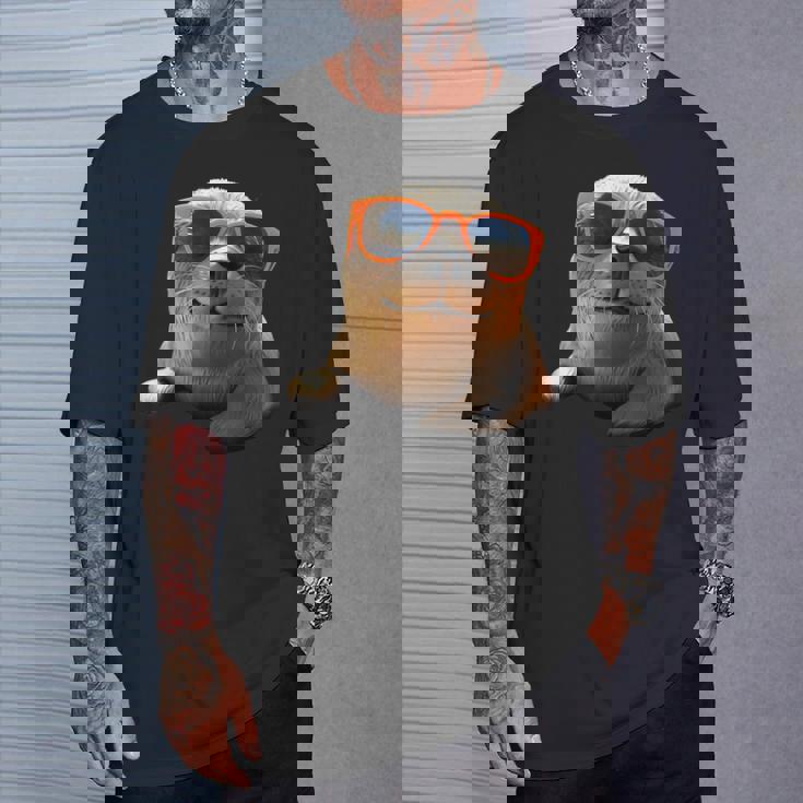 サングラスをかけたアザラシ かわいいアザラシ Tシャツ 彼への贈り物