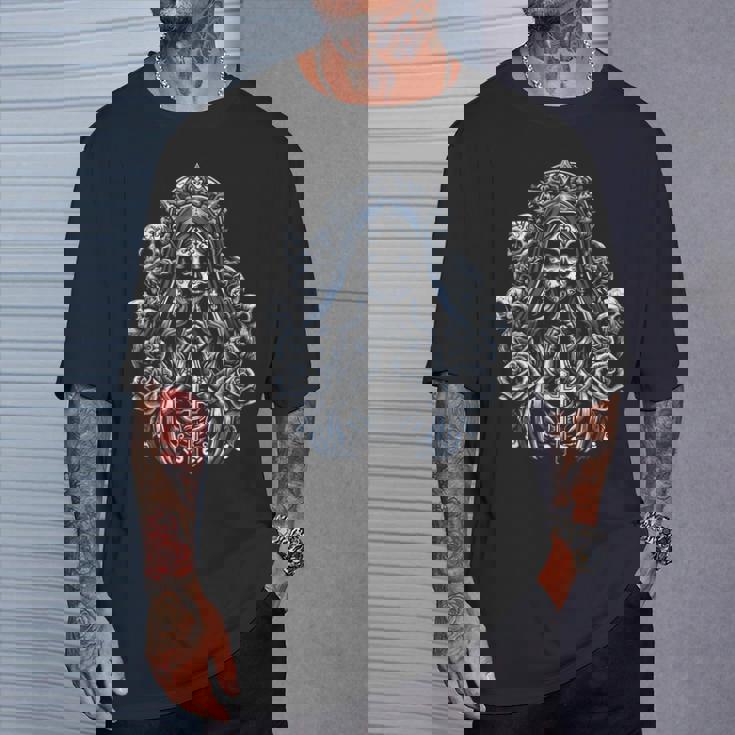 サンタ・ムエルテ 死神 Tシャツ 彼への贈り物