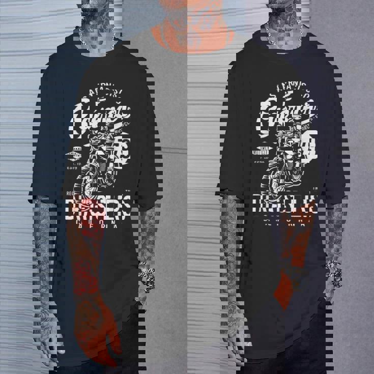 サンフランシスコ カフェ レーサー ドラッグスター レトロ バイク バイカー Tシャツ 彼への贈り物