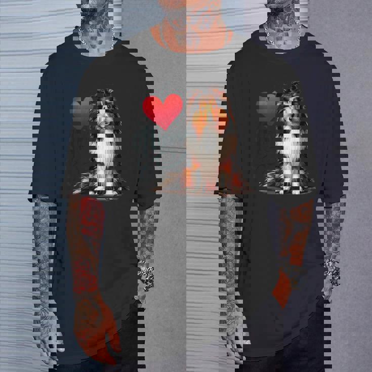 シェルティ・ドッグ・ママ、シェットランド・シープドッグ・ママ Tシャツ 彼への贈り物