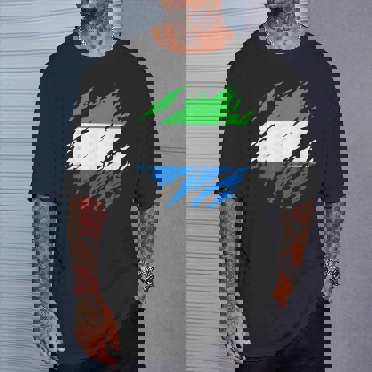 シエラレオネの国旗シエラレオネ Tシャツ 彼への贈り物