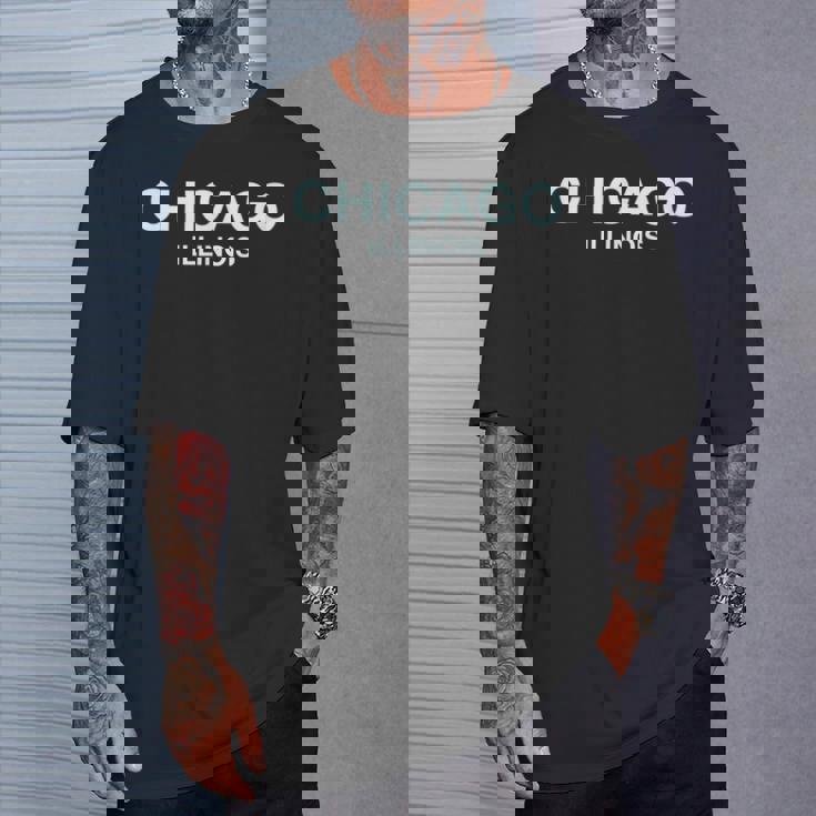 シカゴイリノイ大学-大学、学校 シカゴ Tシャツ 彼への贈り物