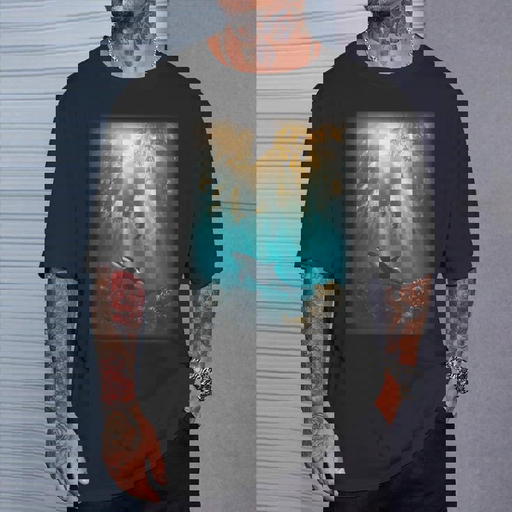 シャチが特徴的なシャチ。 Tシャツ 彼への贈り物