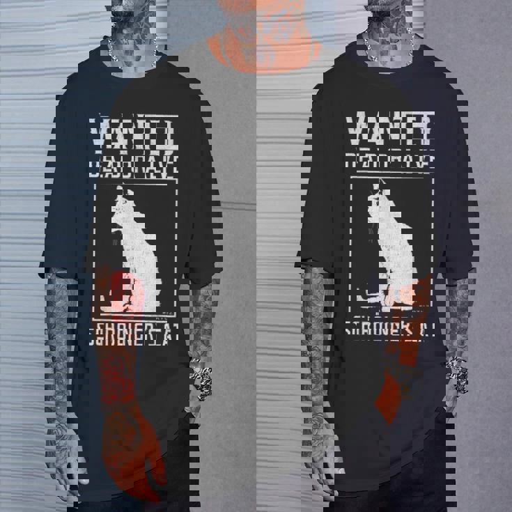 シュレディンガーの猫 指名手配の猫 死んで生きている 物理学 物理学者 Tシャツ 彼への贈り物