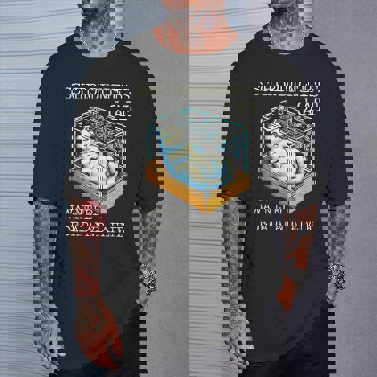 シュレディンガーの猫指名手配教授 科学物理教師 Tシャツ 彼への贈り物