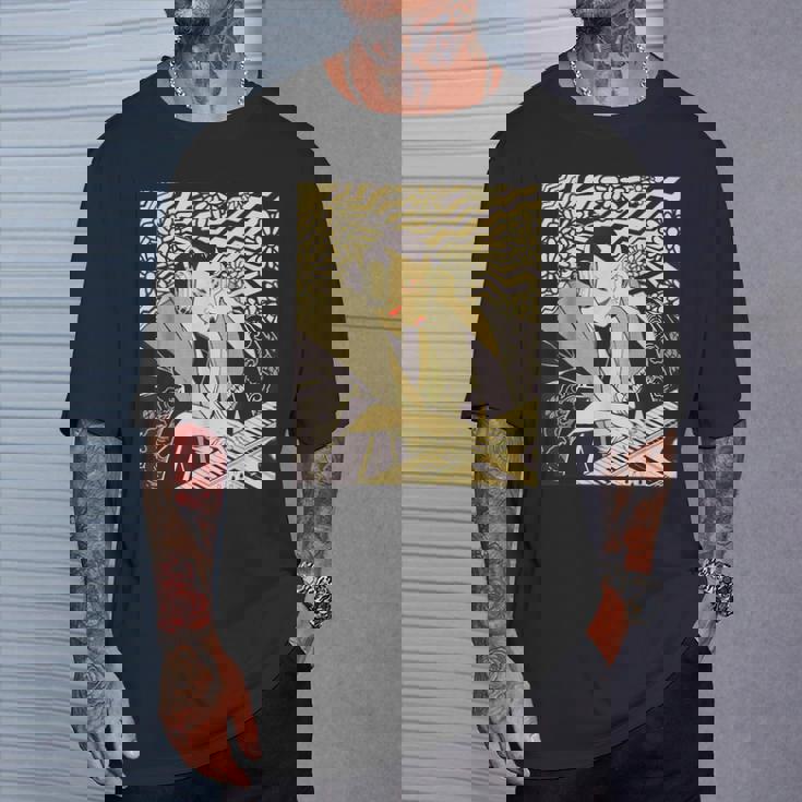 シンセサイザー テクノ 音楽 面白い サムライ シンセサイザー Tシャツ 彼への贈り物
