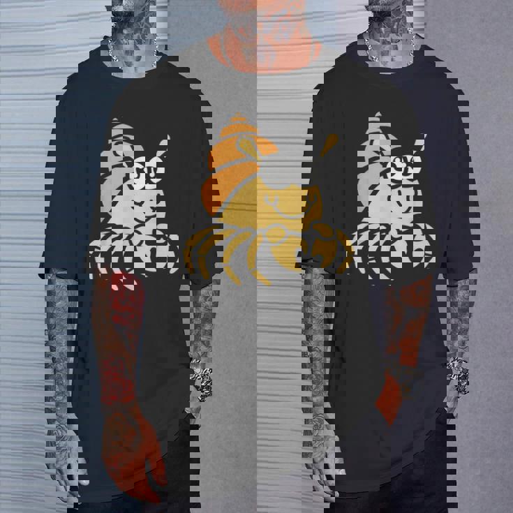 シンプルでかわいいミニマリストの甲殻類のリトル・ハーミット・バーナード Tシャツ 彼への贈り物