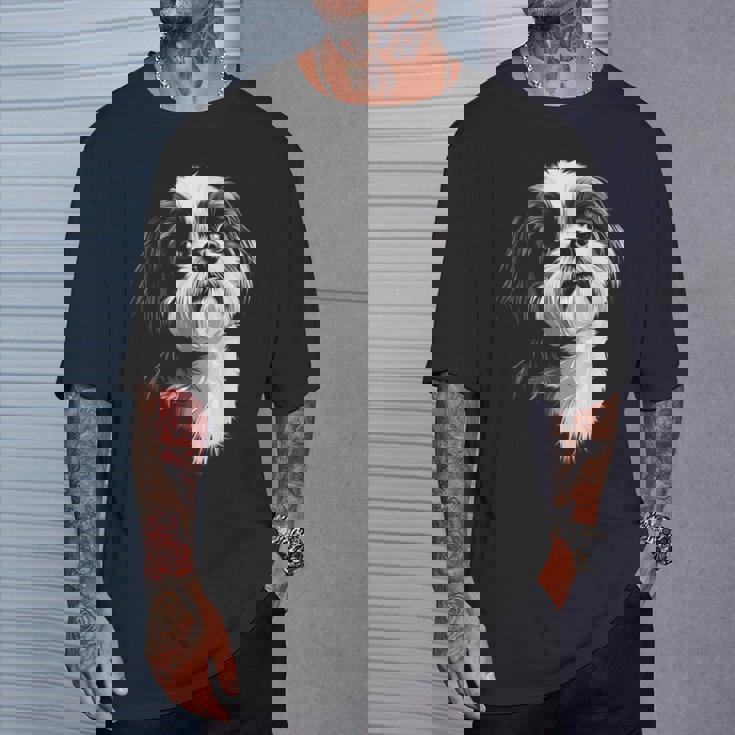 シーズー 犬 モチーフ ペット イラスト シーズー Tシャツ 彼への贈り物