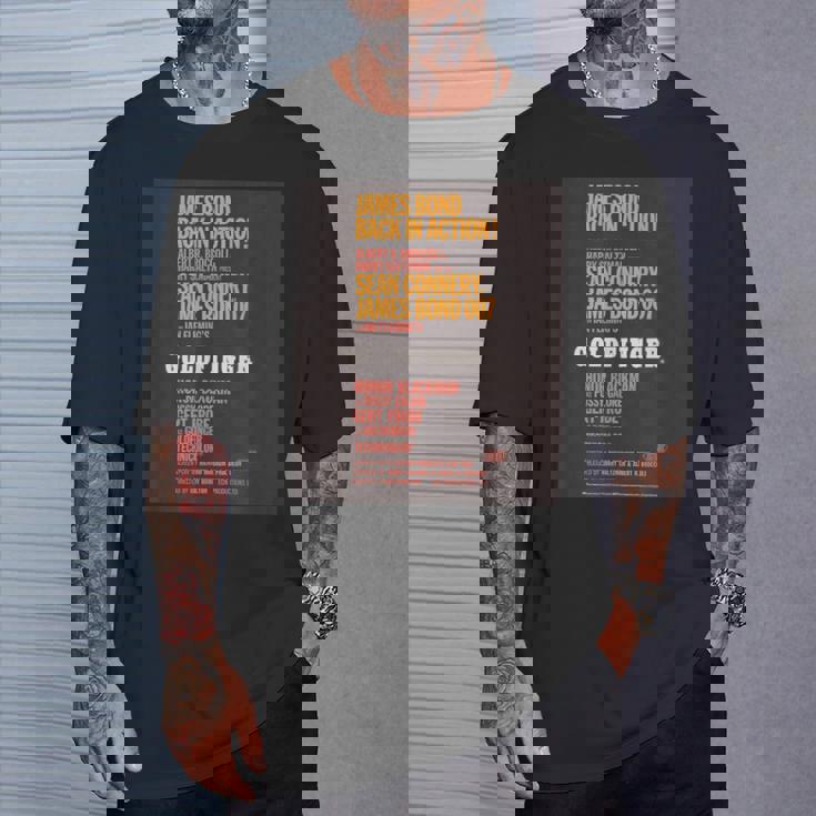 ジェームズ・ボンド 007 ゴールドフィンガー Tシャツ 彼への贈り物