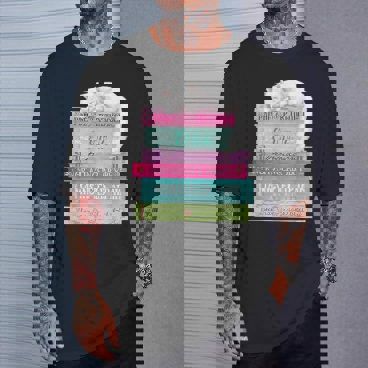 ジェーンオースティン 本 スタック おもしろ文学 Tシャツ 彼への贈り物