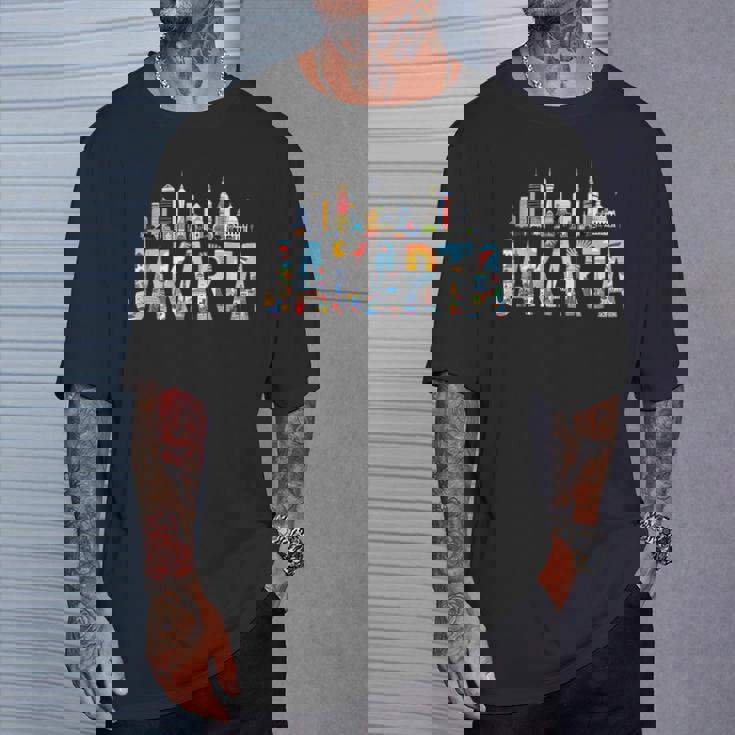 ジャカルタ旅行 インドネシア アウトフィット バケーション ジャカルタ Tシャツ 彼への贈り物