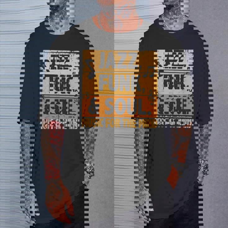 ジャズファンクソウルミュージックフォーザマインドジャズラバーファンクファナティック Tシャツ 彼への贈り物