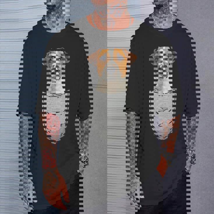 ジャックラッセルテリア Jrt チェストバッグ ポケットドッグオーナー Tシャツ 彼への贈り物