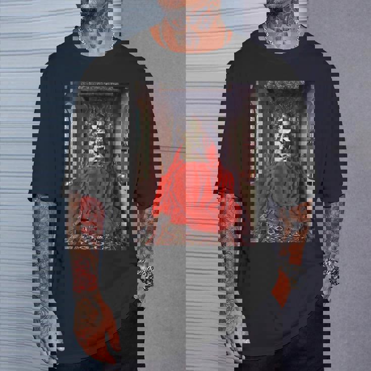 ジャン・ファン・エイク作 ルッカ・マドンナ 1436 Tシャツ 彼への贈り物