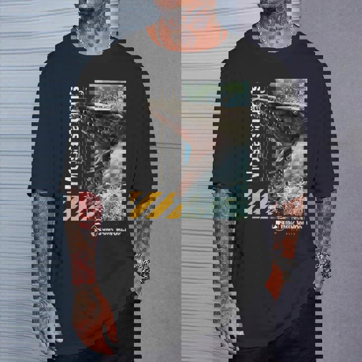 ジュラシック・ワールド再生モササウルス Tシャツ 彼への贈り物